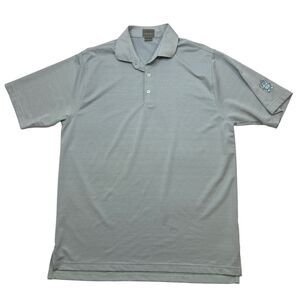 Fennec Golf Shirt Mens L Large Desert Green Short Sleeve High Low Split Vent Hem